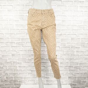 New MOTHER Denim size 33 The Looker Ankle Fray Skinny Jeans Sweet Stripes